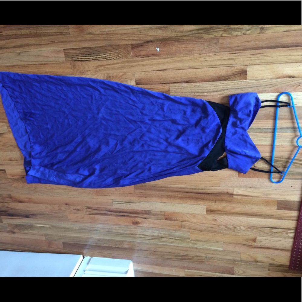 Silence and Noise Maxi silky cutout dress
